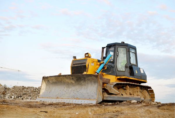 Bulldozer Land Excavation in Valparaiso