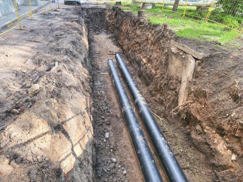 Water Line Excavation